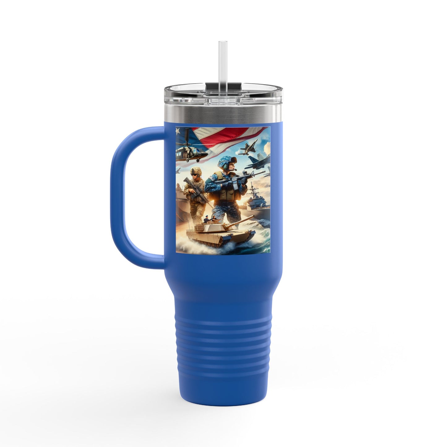 Patriotic Insulated Travel Mug - 40oz for Adventurers