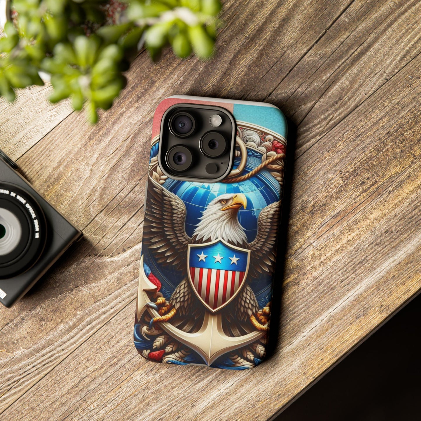Bold Eagle Phone Case - Patriotic Design for USA and Military Fans