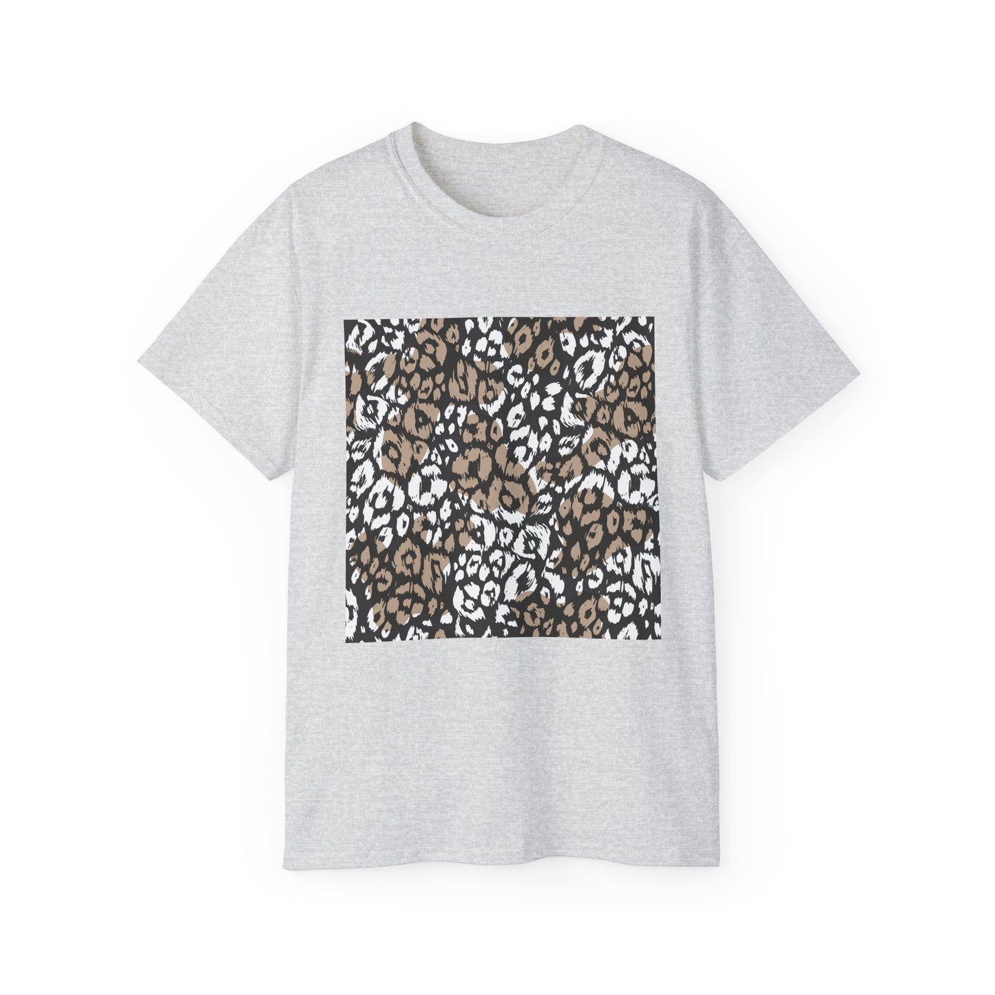Leopard Print Unisex Ultra Cotton Tee - Casual Chic Style for Every Occasion