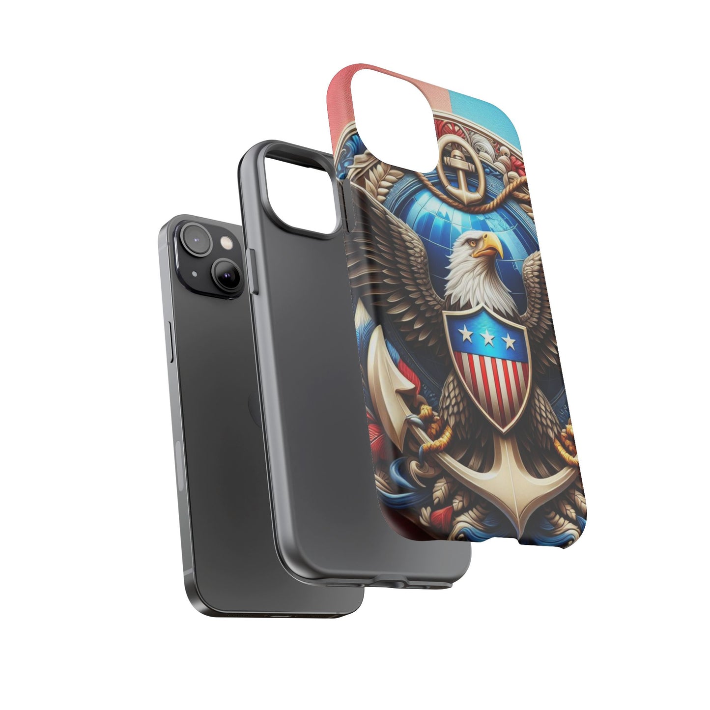Bold Eagle Phone Case - Patriotic Design for USA and Military Fans
