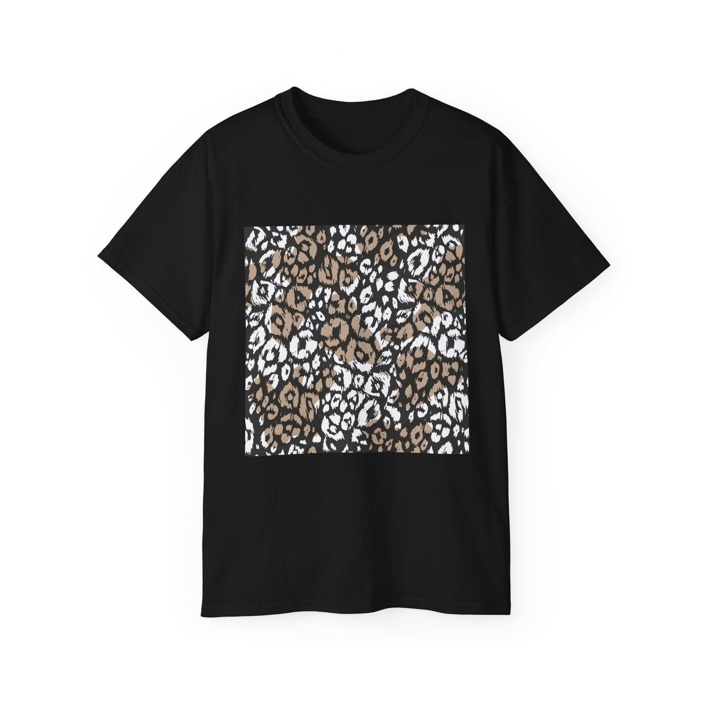 Leopard Print Unisex Ultra Cotton Tee - Casual Chic Style for Every Occasion