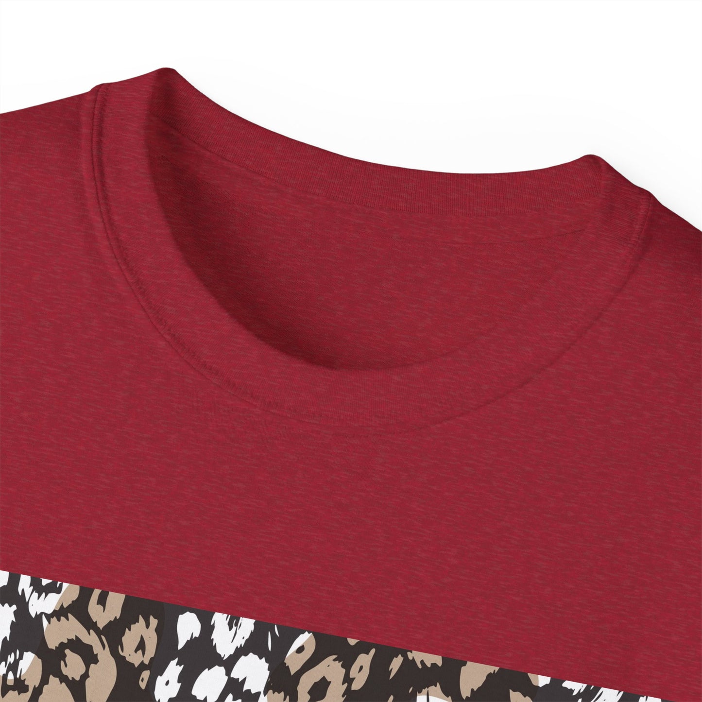 Leopard Print Unisex Ultra Cotton Tee - Casual Chic Style for Every Occasion