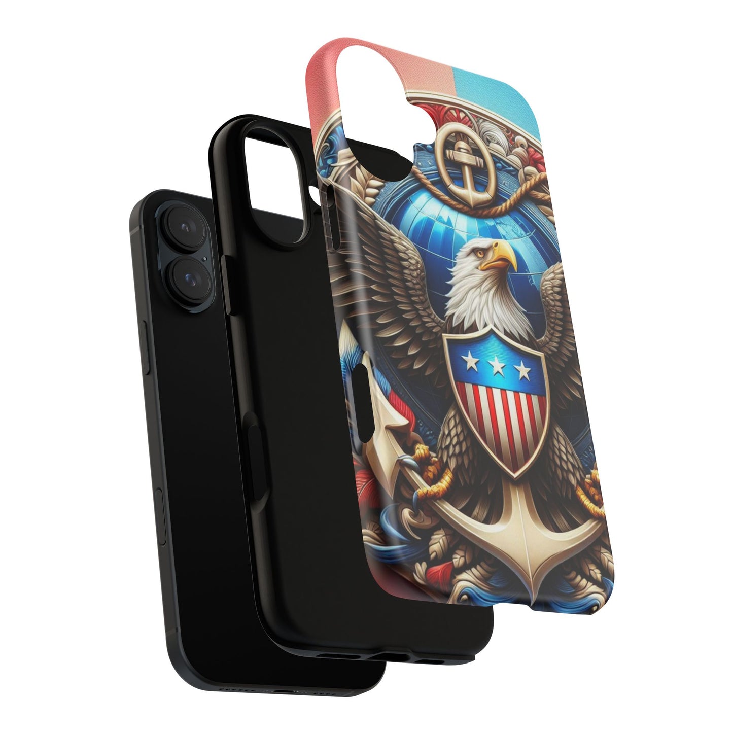 Bold Eagle Phone Case - Patriotic Design for USA and Military Fans