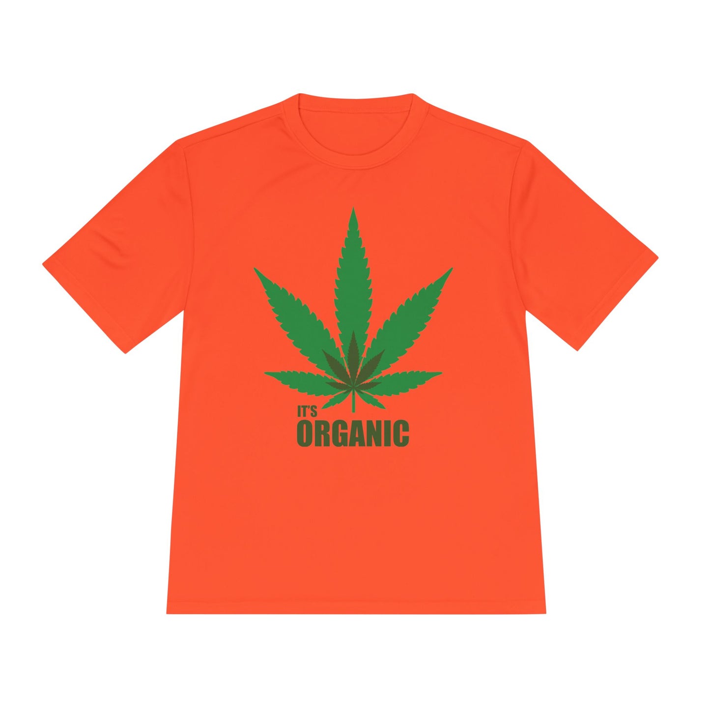 Organic Cannabis Leaf Unisex Moisture Wicking Tee