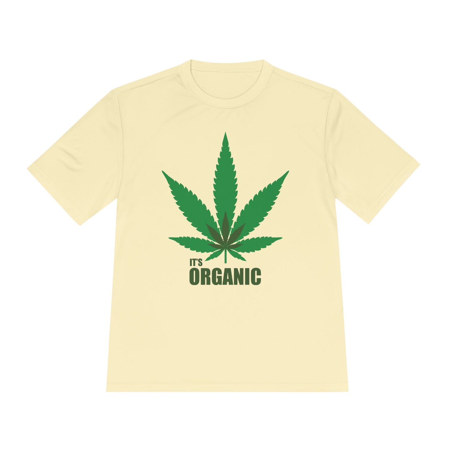 Organic Cannabis Leaf Unisex Moisture Wicking Tee