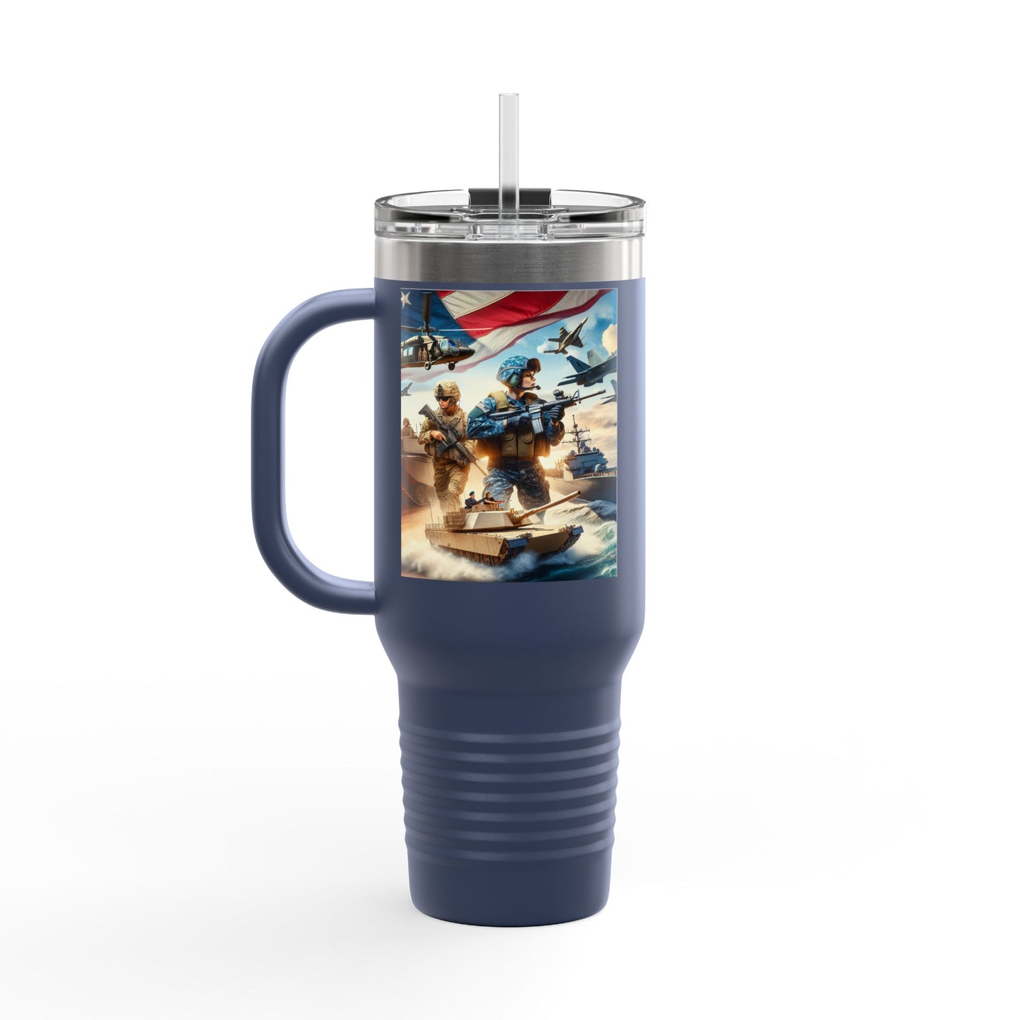 Patriotic Insulated Travel Mug - 40oz for Adventurers