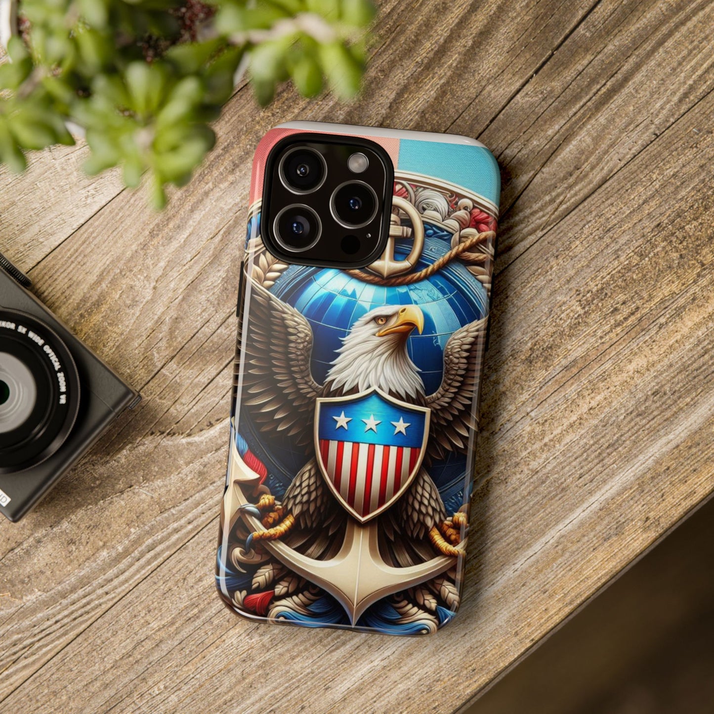 Bold Eagle Phone Case - Patriotic Design for USA and Military Fans