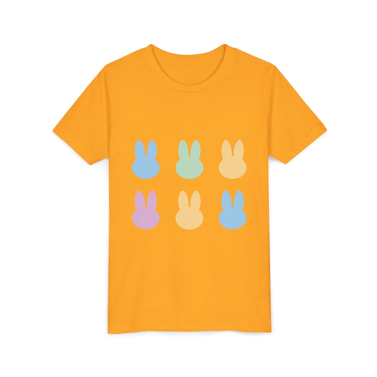 Colorful Bunny Youth Short Sleeve Tee - Fun Spring & Easter Shirt