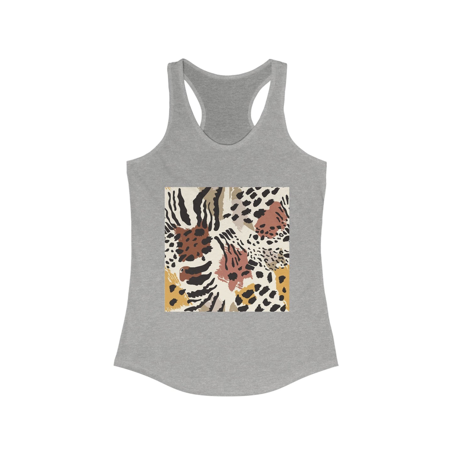 Chic Leopard Print Racerback Tank for Women - Ideal Summer Style