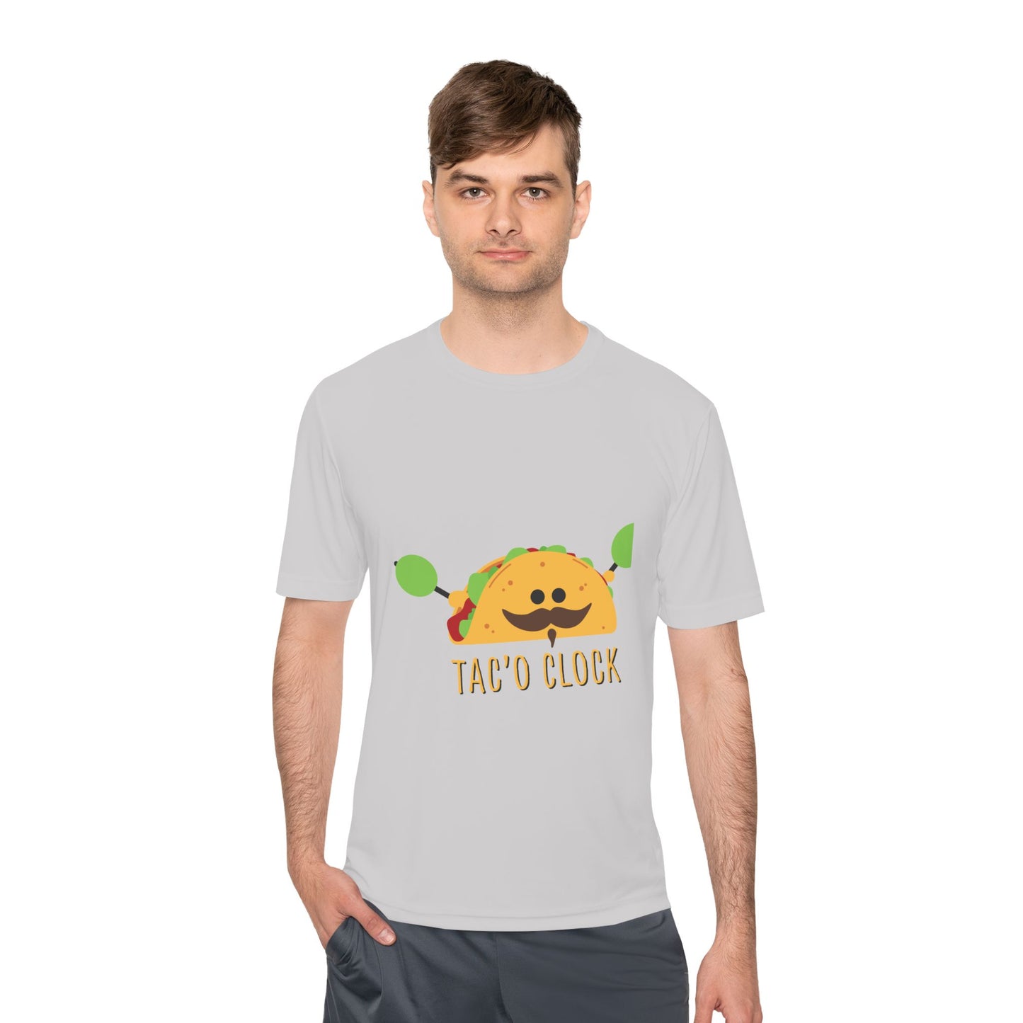 Unisex Taco Clock Moisture Wicking Tee - Fun Foodie Shirt for Casual Wear