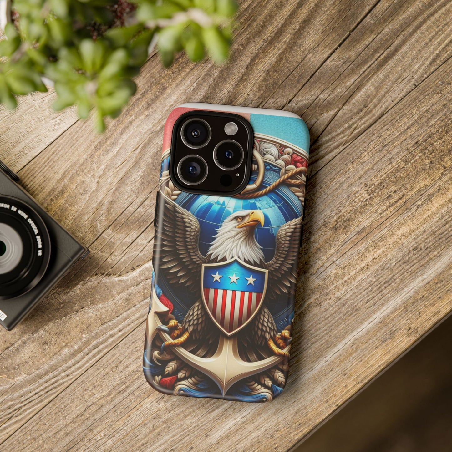 Bold Eagle Phone Case - Patriotic Design for USA and Military Fans
