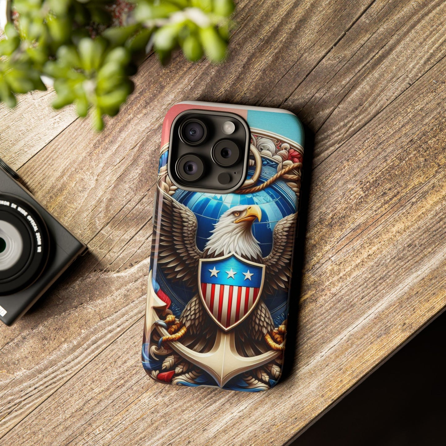 Bold Eagle Phone Case - Patriotic Design for USA and Military Fans