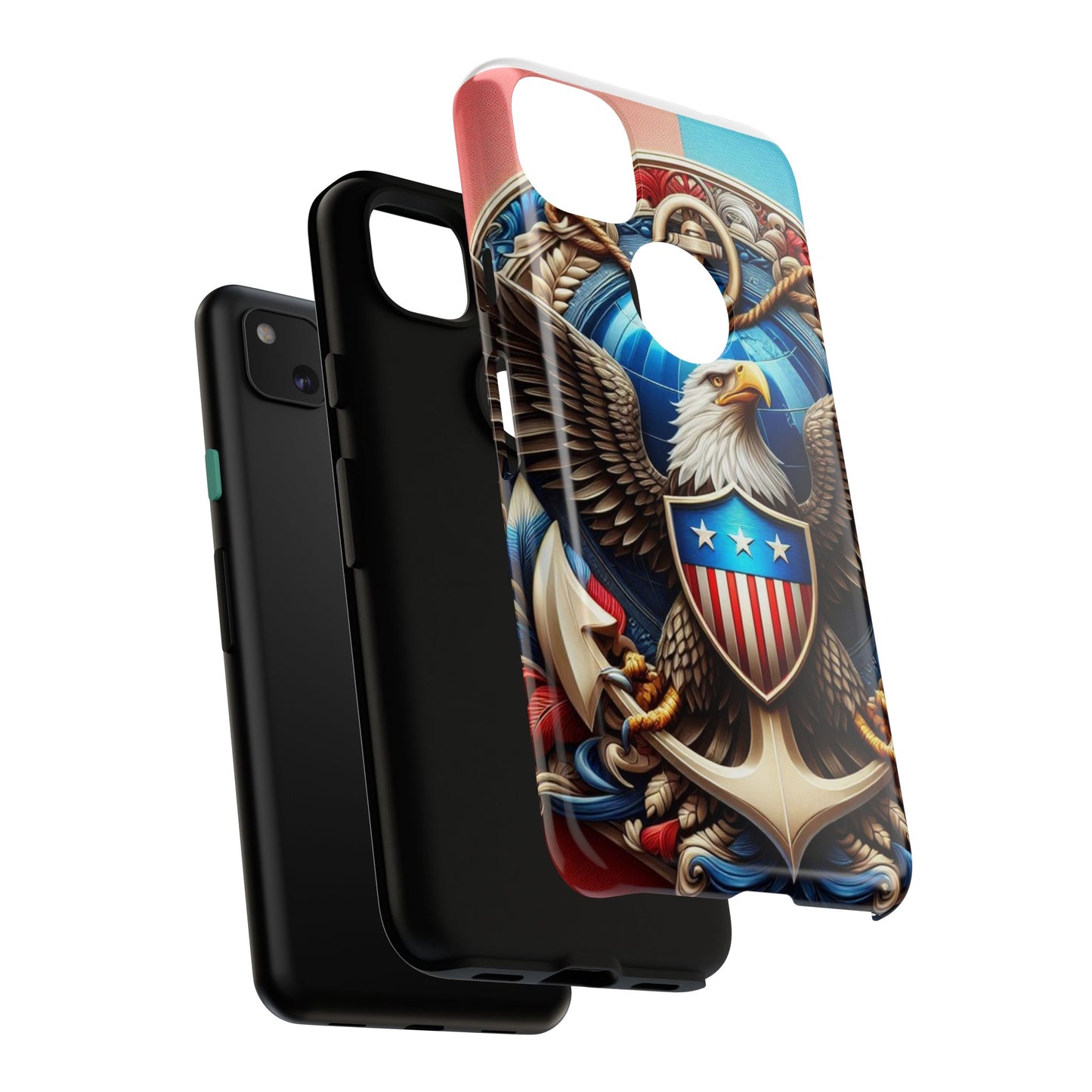 Bold Eagle Phone Case - Patriotic Design for USA and Military Fans