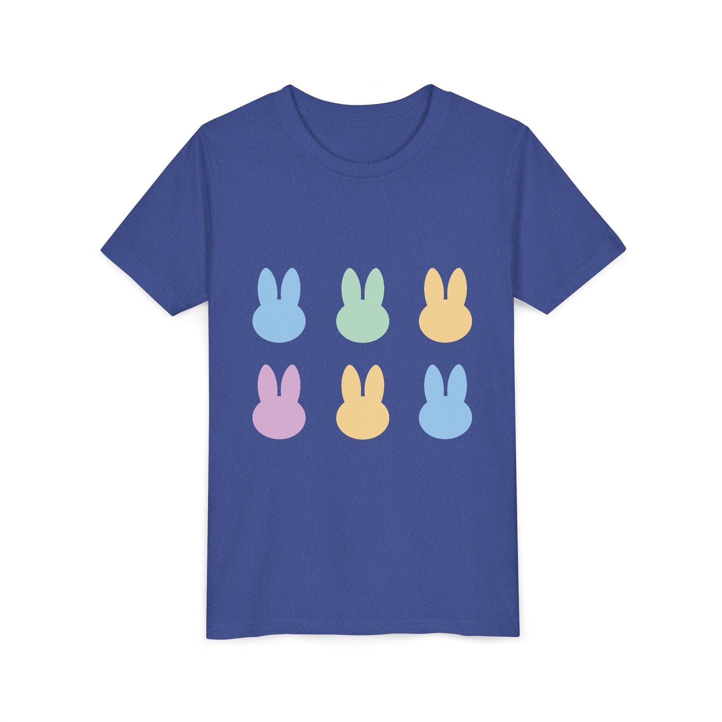 Colorful Bunny Youth Short Sleeve Tee - Fun Spring & Easter Shirt