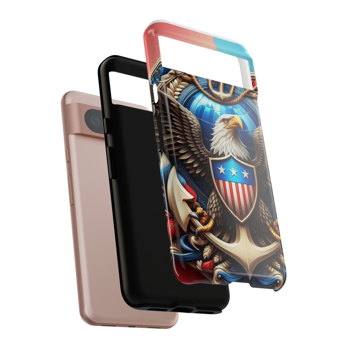 Bold Eagle Phone Case - Patriotic Design for USA and Military Fans