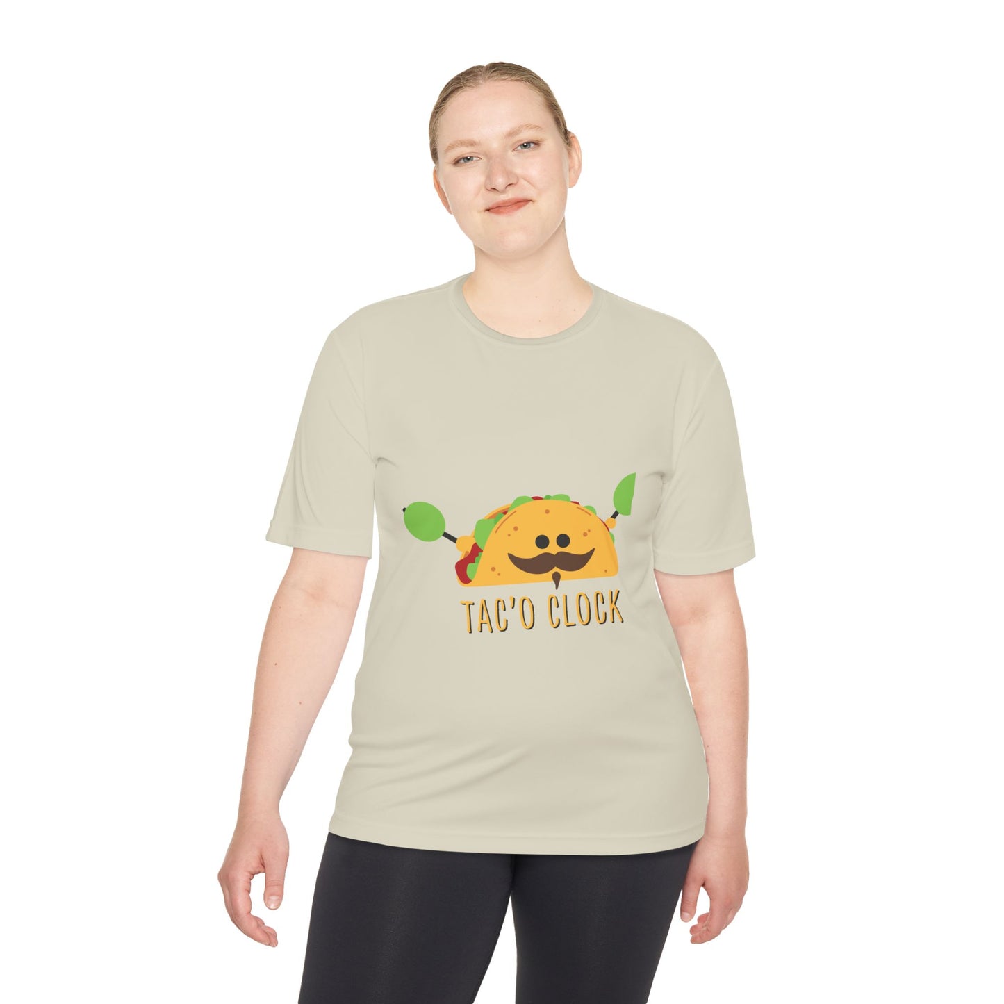 Unisex Taco Clock Moisture Wicking Tee - Fun Foodie Shirt for Casual Wear