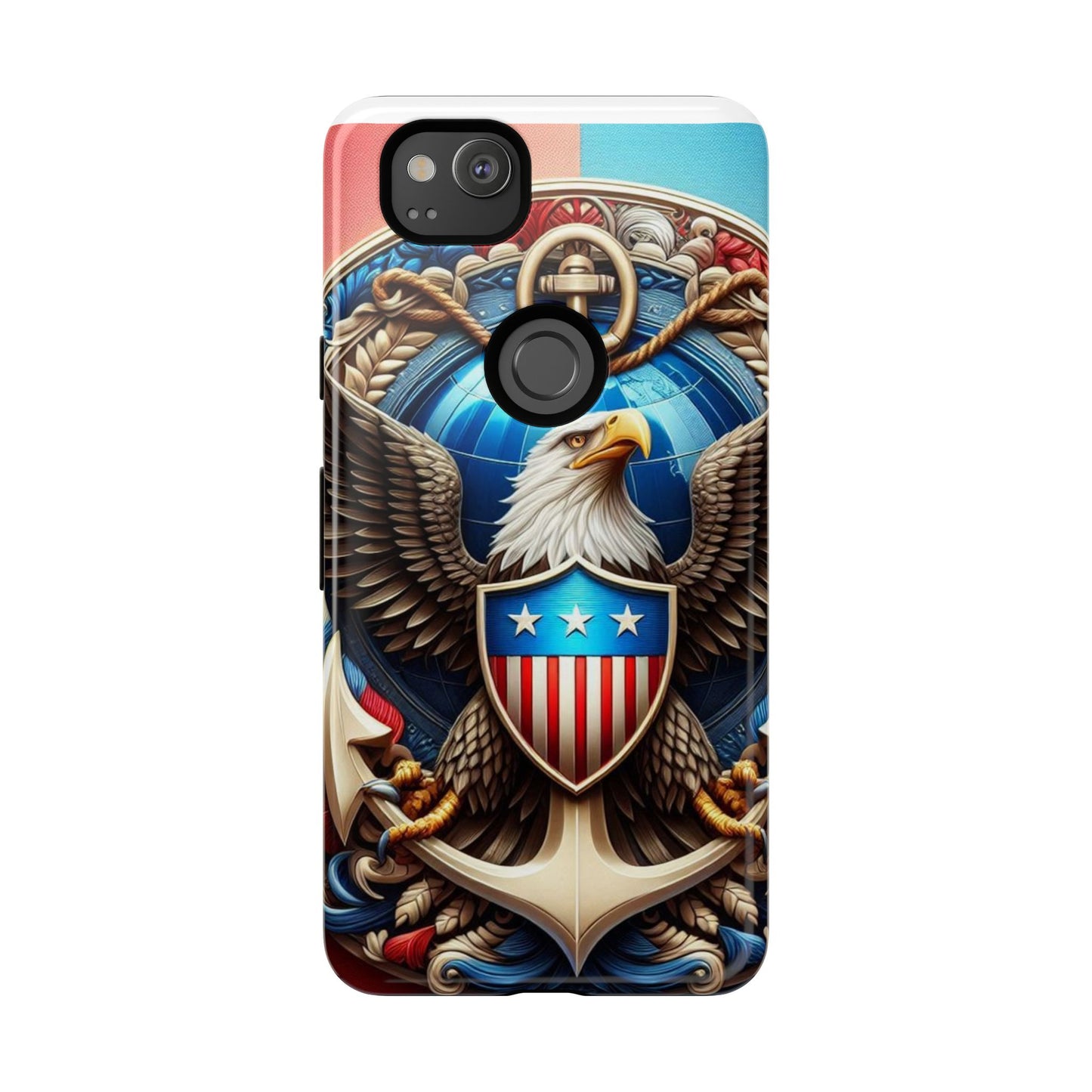 Bold Eagle Phone Case - Patriotic Design for USA and Military Fans