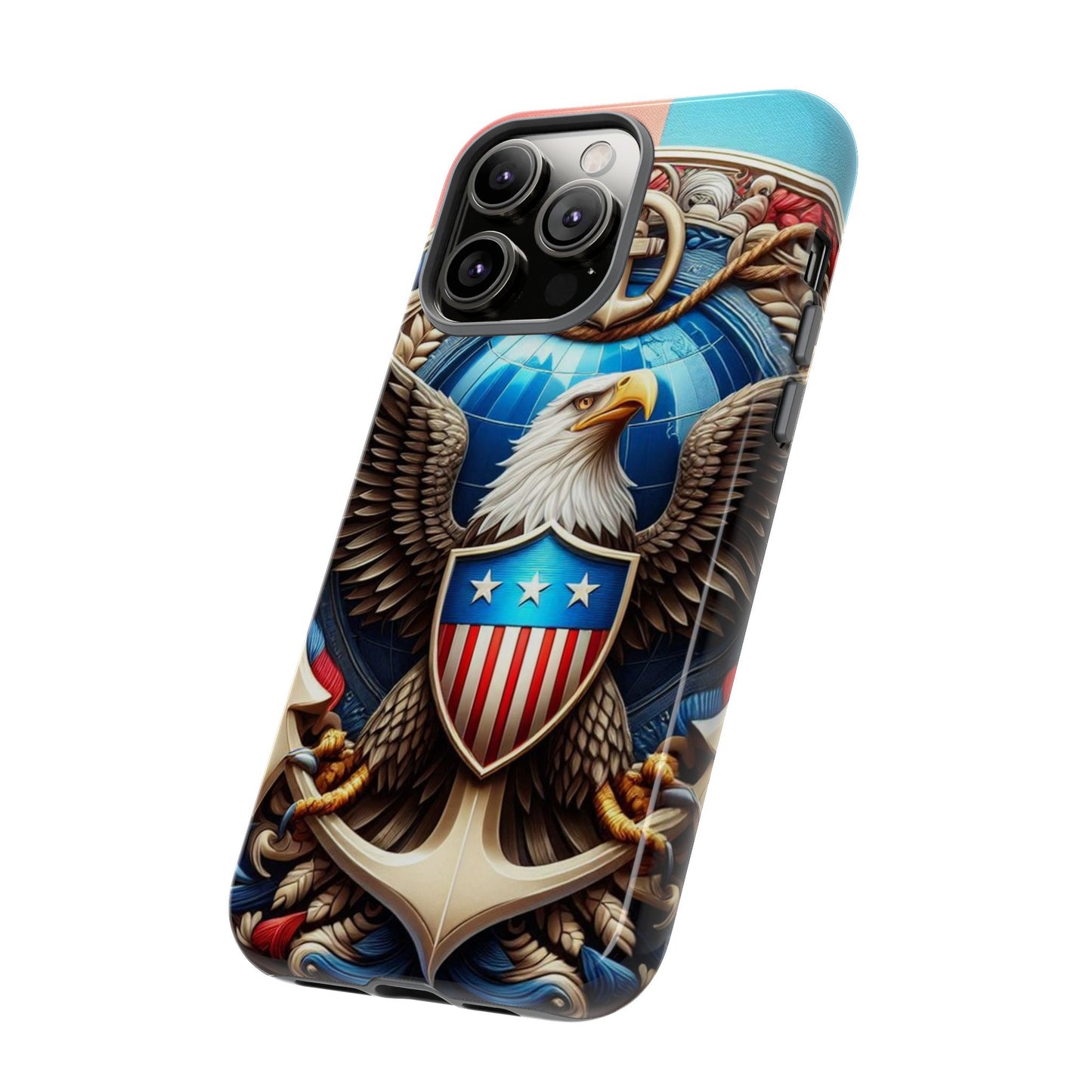 Bold Eagle Phone Case - Patriotic Design for USA and Military Fans