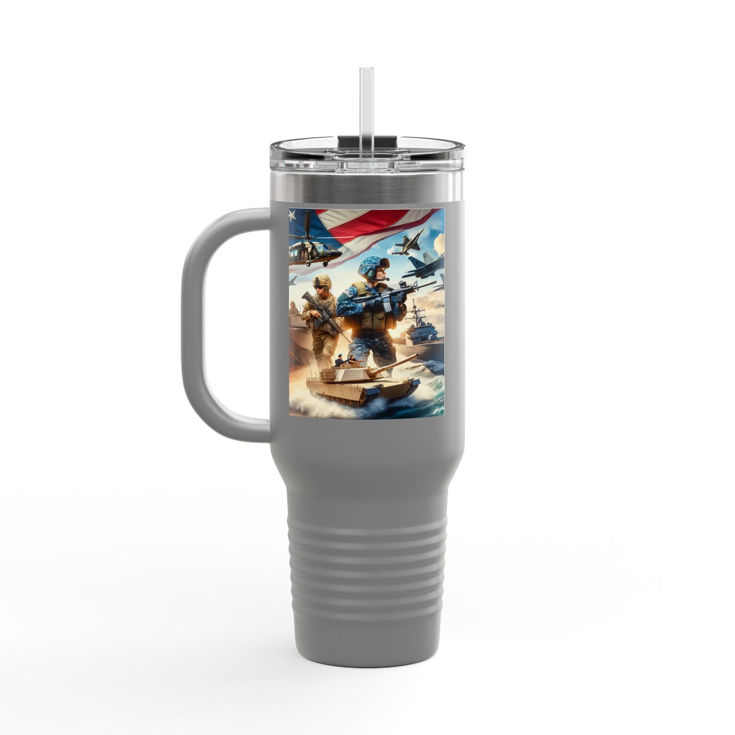 Patriotic Insulated Travel Mug - 40oz for Adventurers