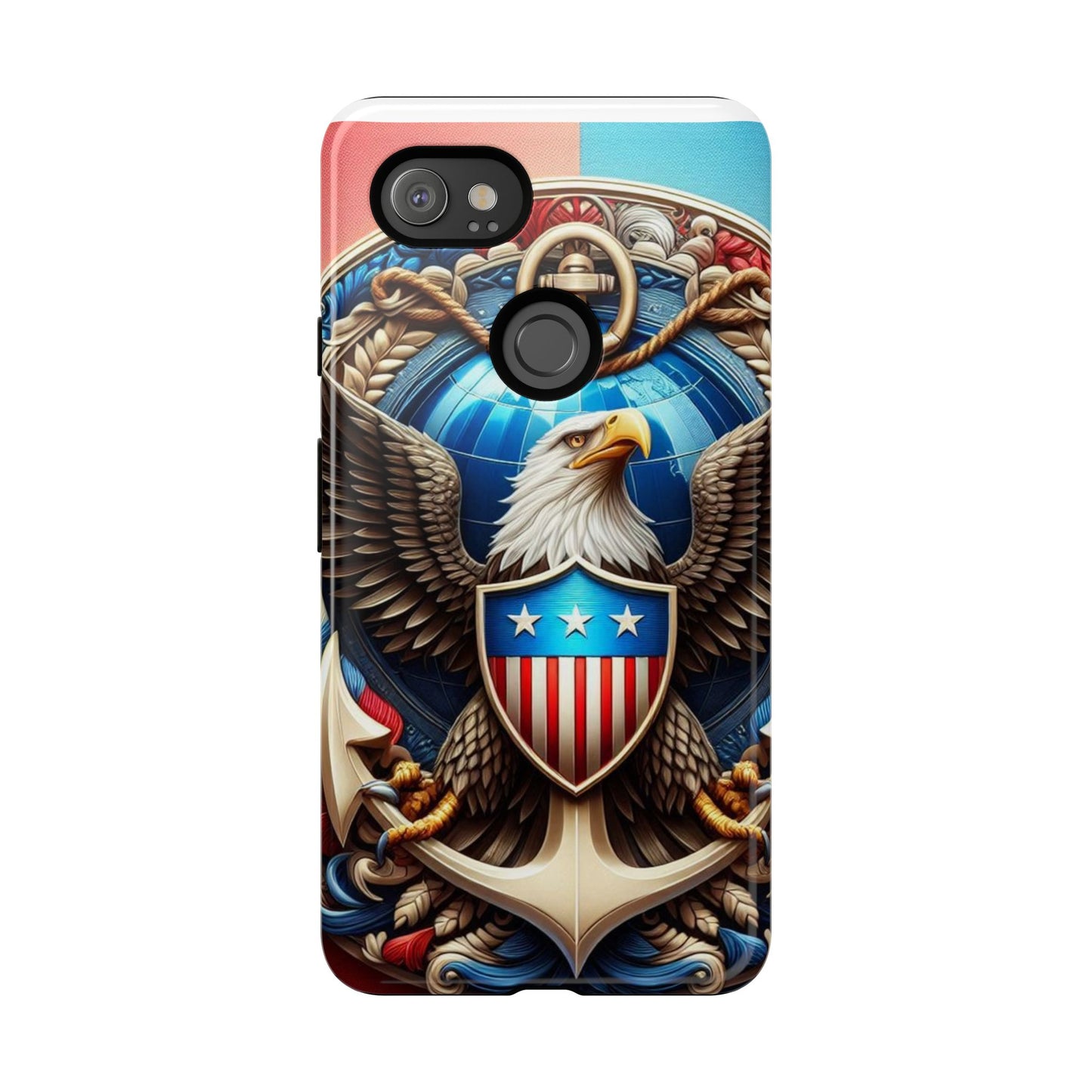 Bold Eagle Phone Case - Patriotic Design for USA and Military Fans