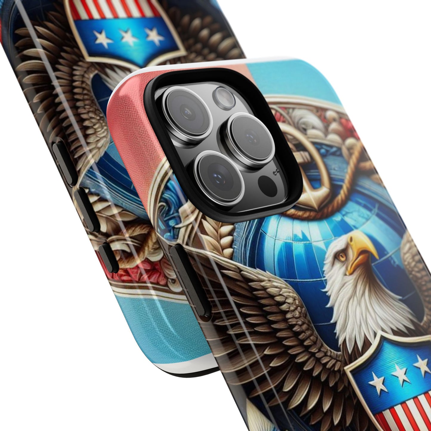 Bold Eagle Phone Case - Patriotic Design for USA and Military Fans