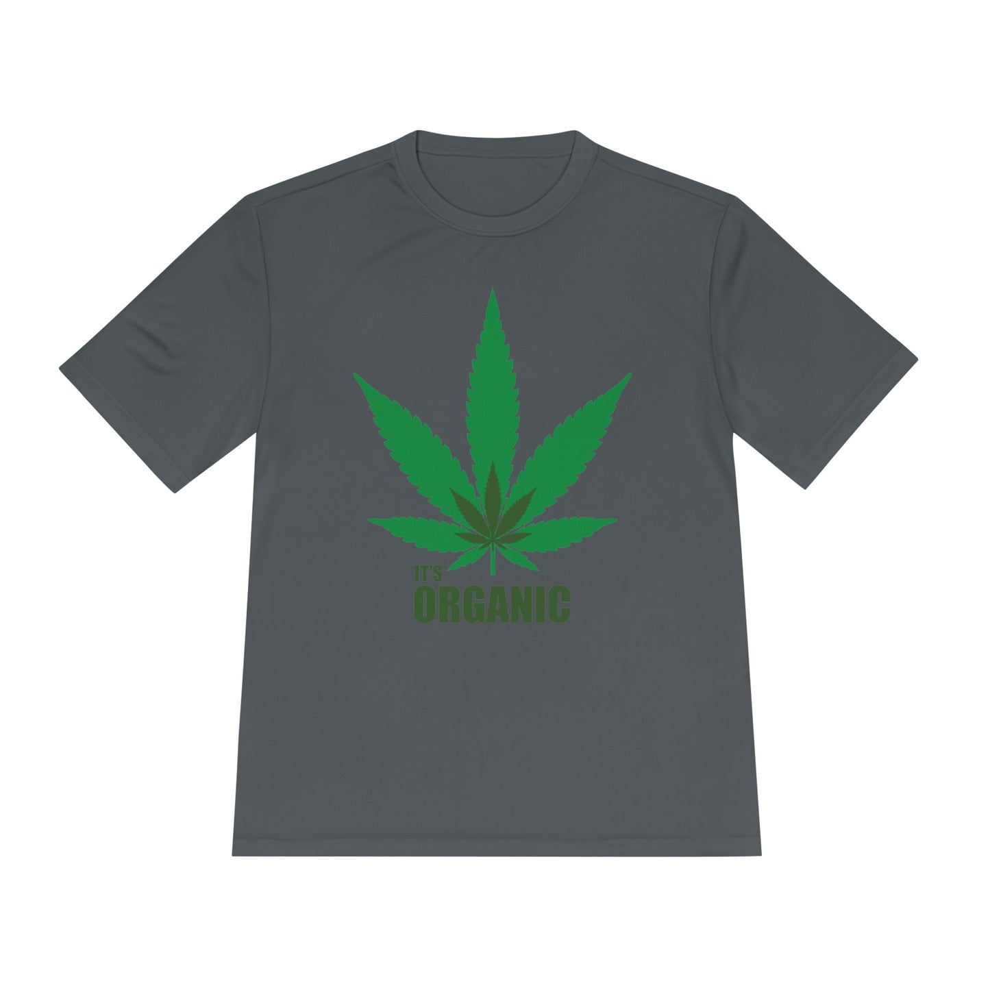 Organic Cannabis Leaf Unisex Moisture Wicking Tee
