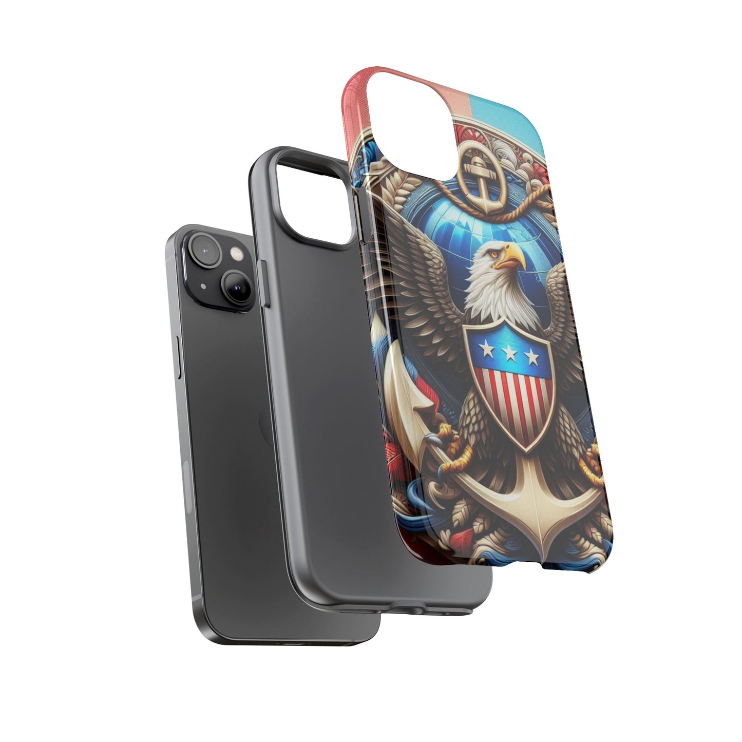 Bold Eagle Phone Case - Patriotic Design for USA and Military Fans
