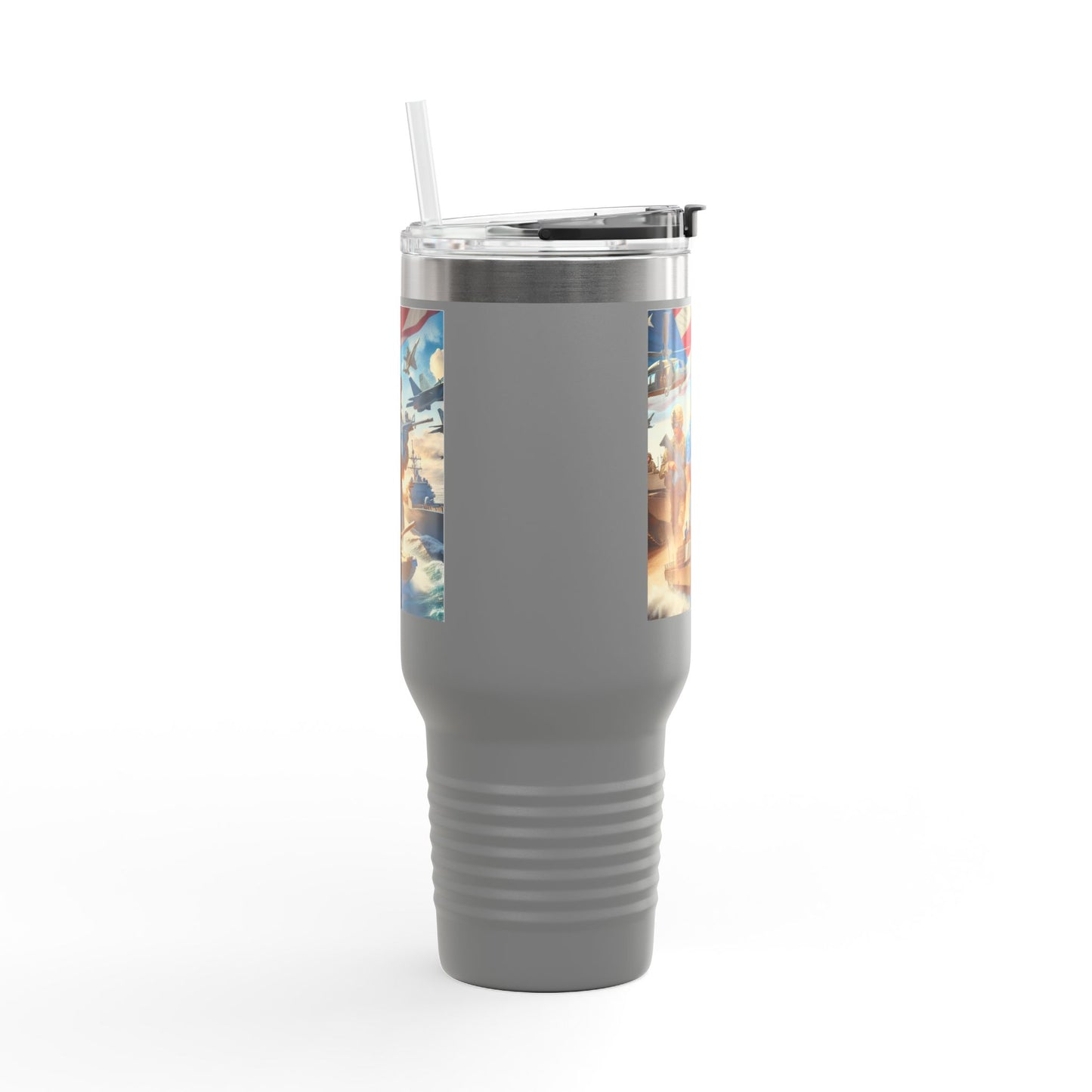 Patriotic Insulated Travel Mug - 40oz for Adventurers