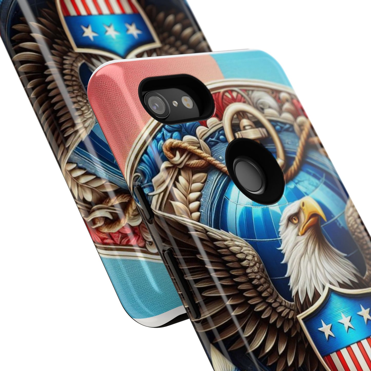 Bold Eagle Phone Case - Patriotic Design for USA and Military Fans