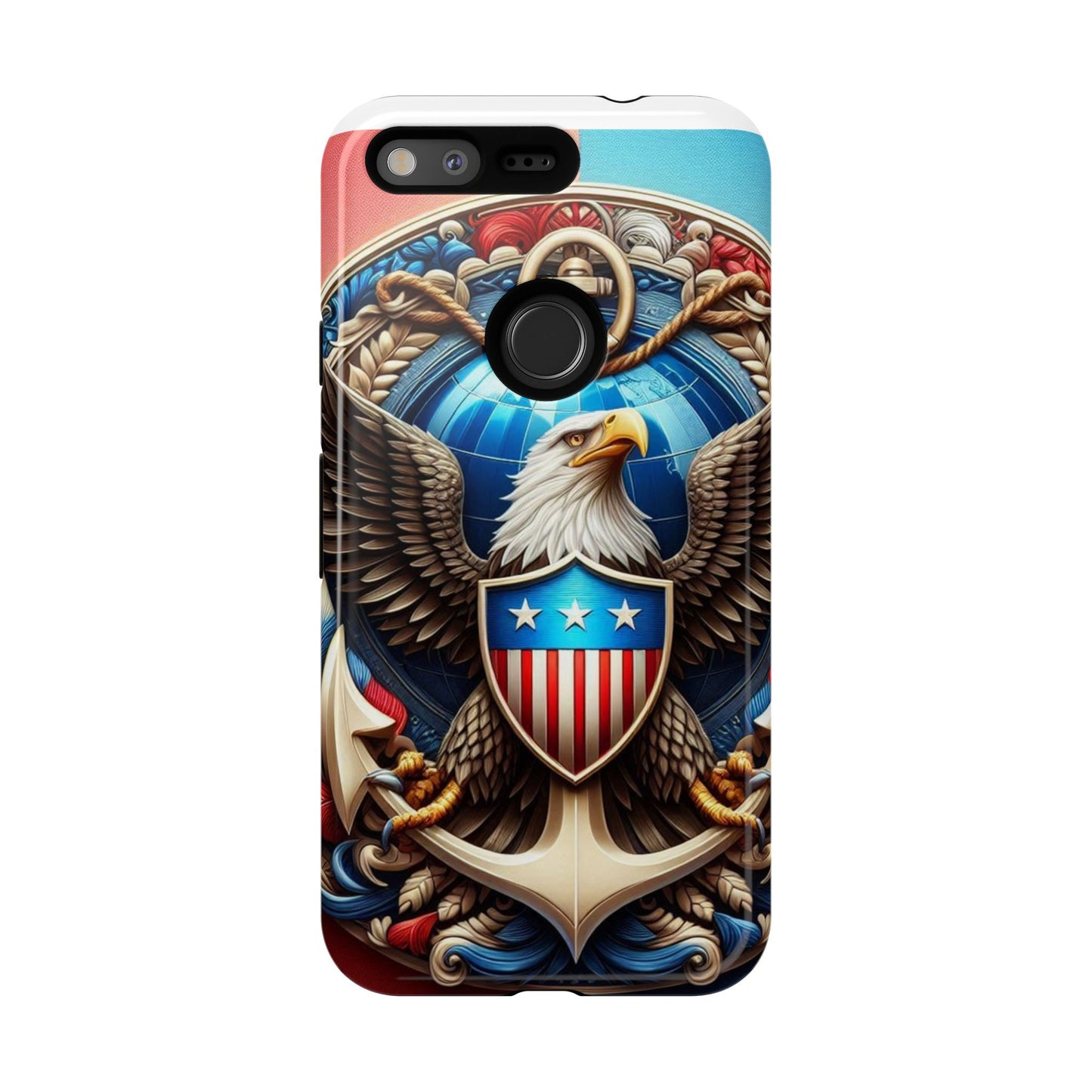 Bold Eagle Phone Case - Patriotic Design for USA and Military Fans
