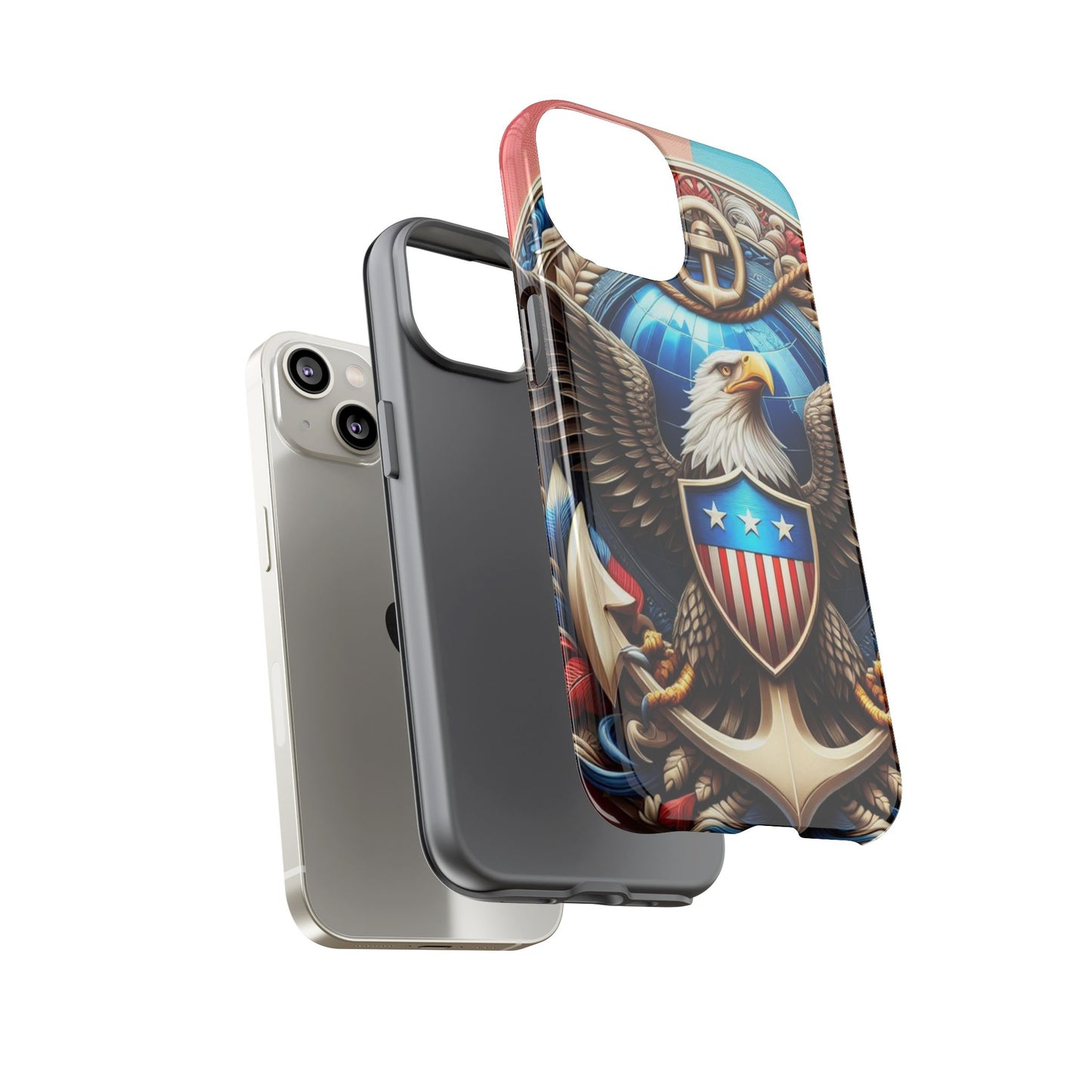 Bold Eagle Phone Case - Patriotic Design for USA and Military Fans