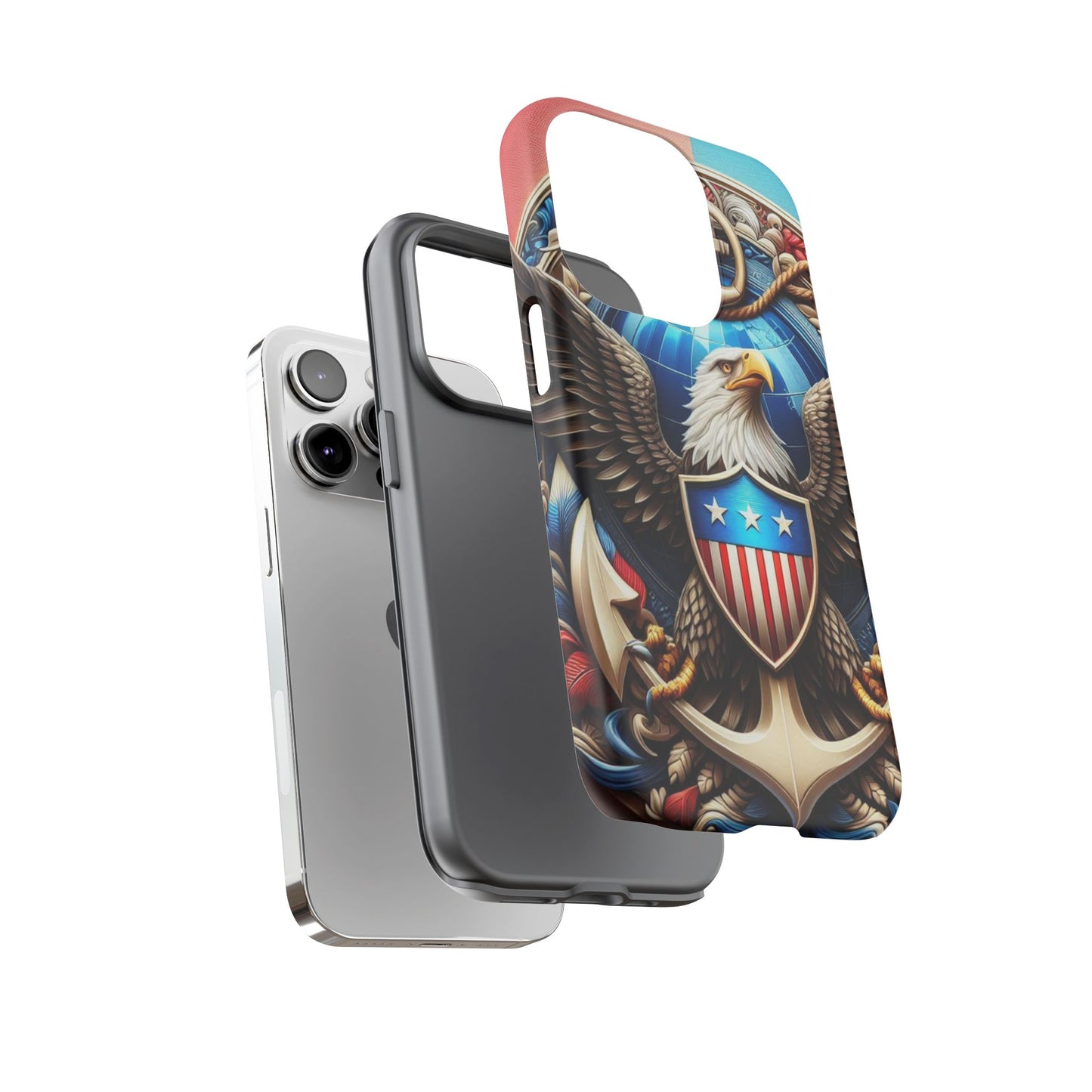 Bold Eagle Phone Case - Patriotic Design for USA and Military Fans