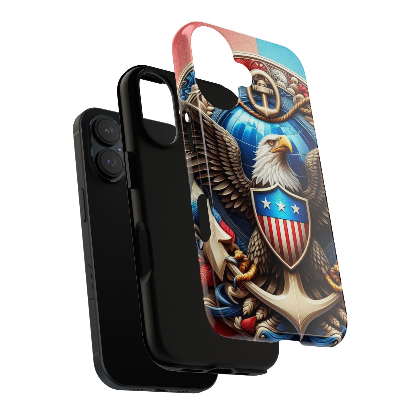 Bold Eagle Phone Case - Patriotic Design for USA and Military Fans