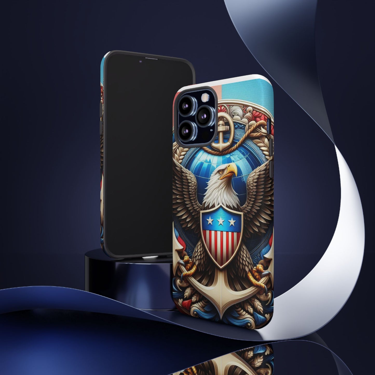 Bold Eagle Phone Case - Patriotic Design for USA and Military Fans