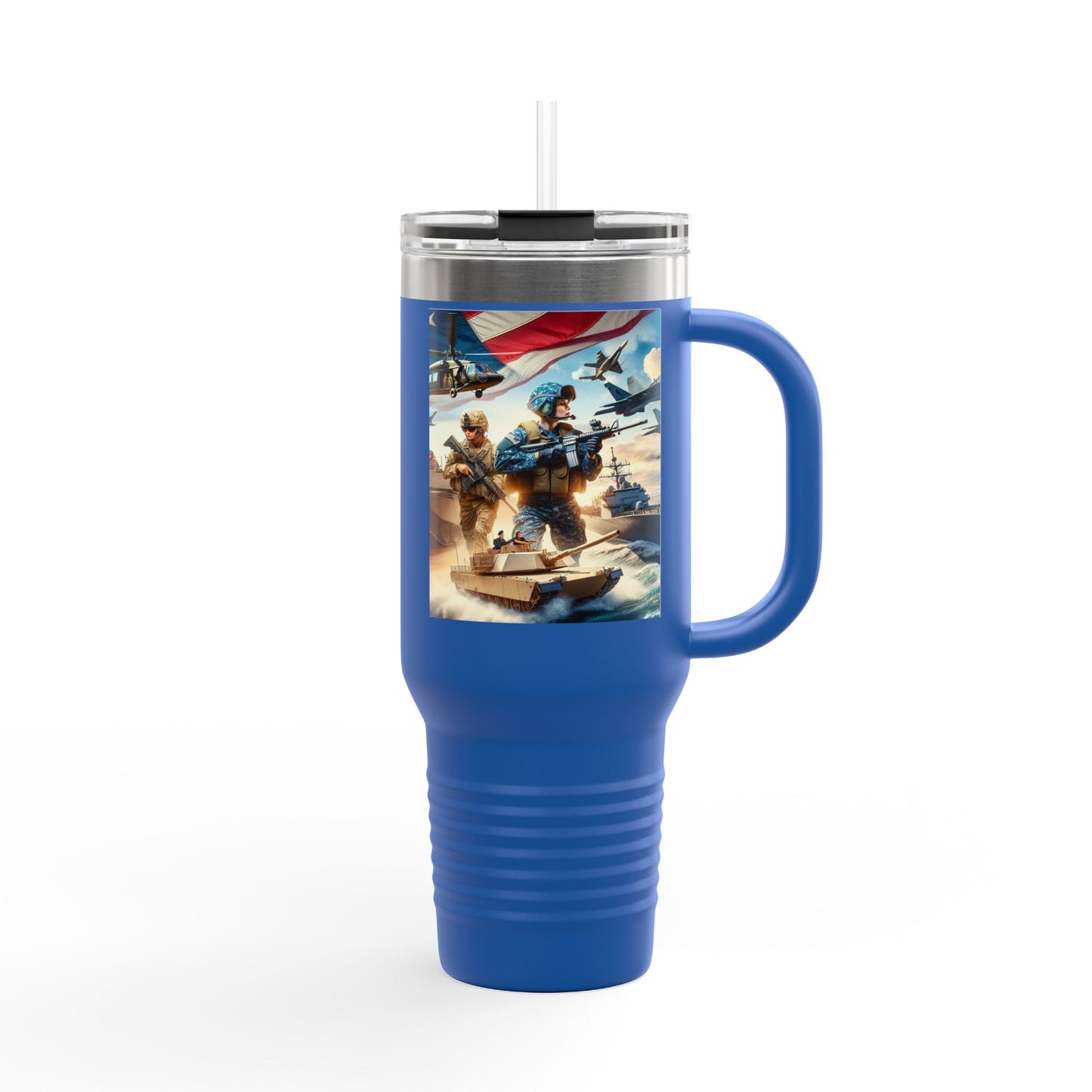 Patriotic Insulated Travel Mug - 40oz for Adventurers