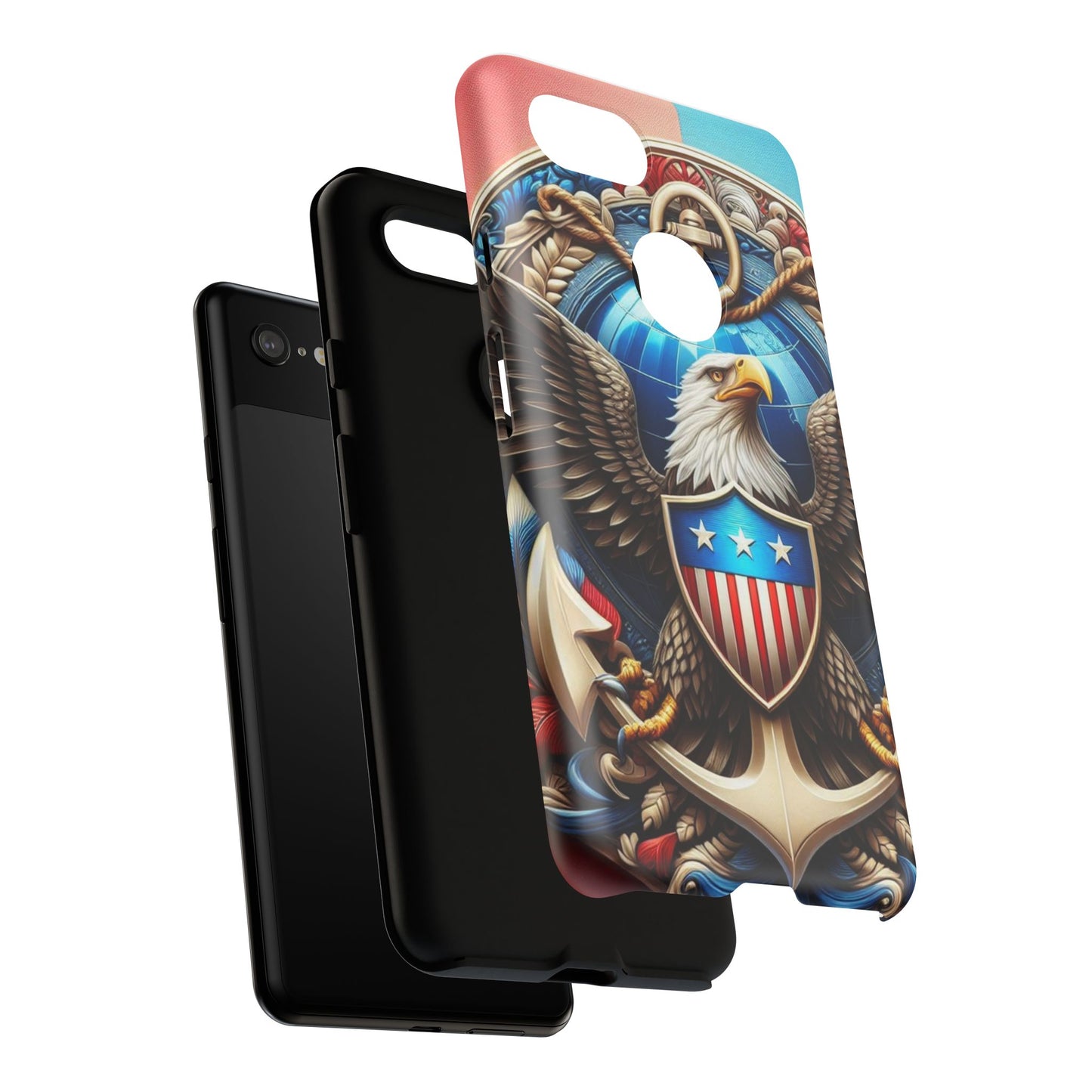 Bold Eagle Phone Case - Patriotic Design for USA and Military Fans