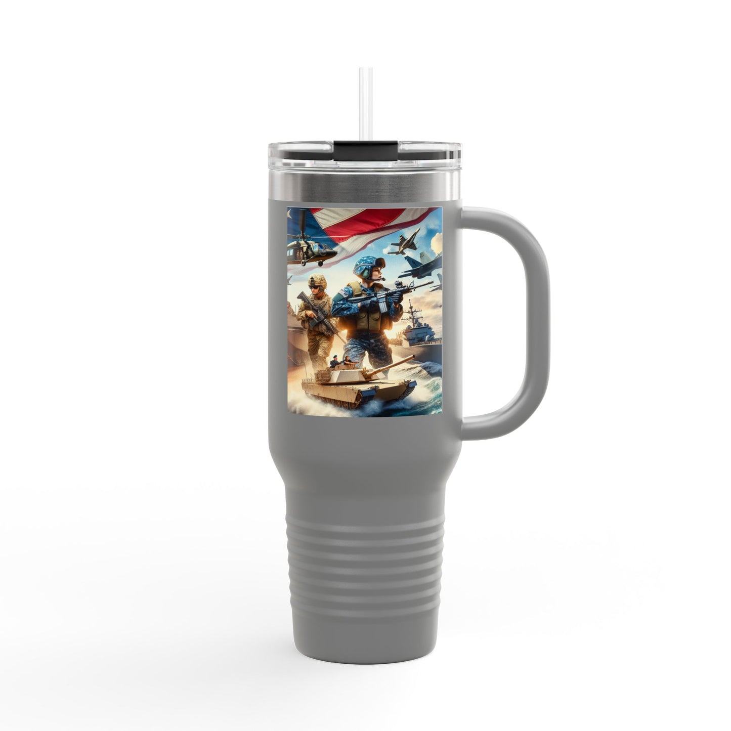 Patriotic Insulated Travel Mug - 40oz for Adventurers