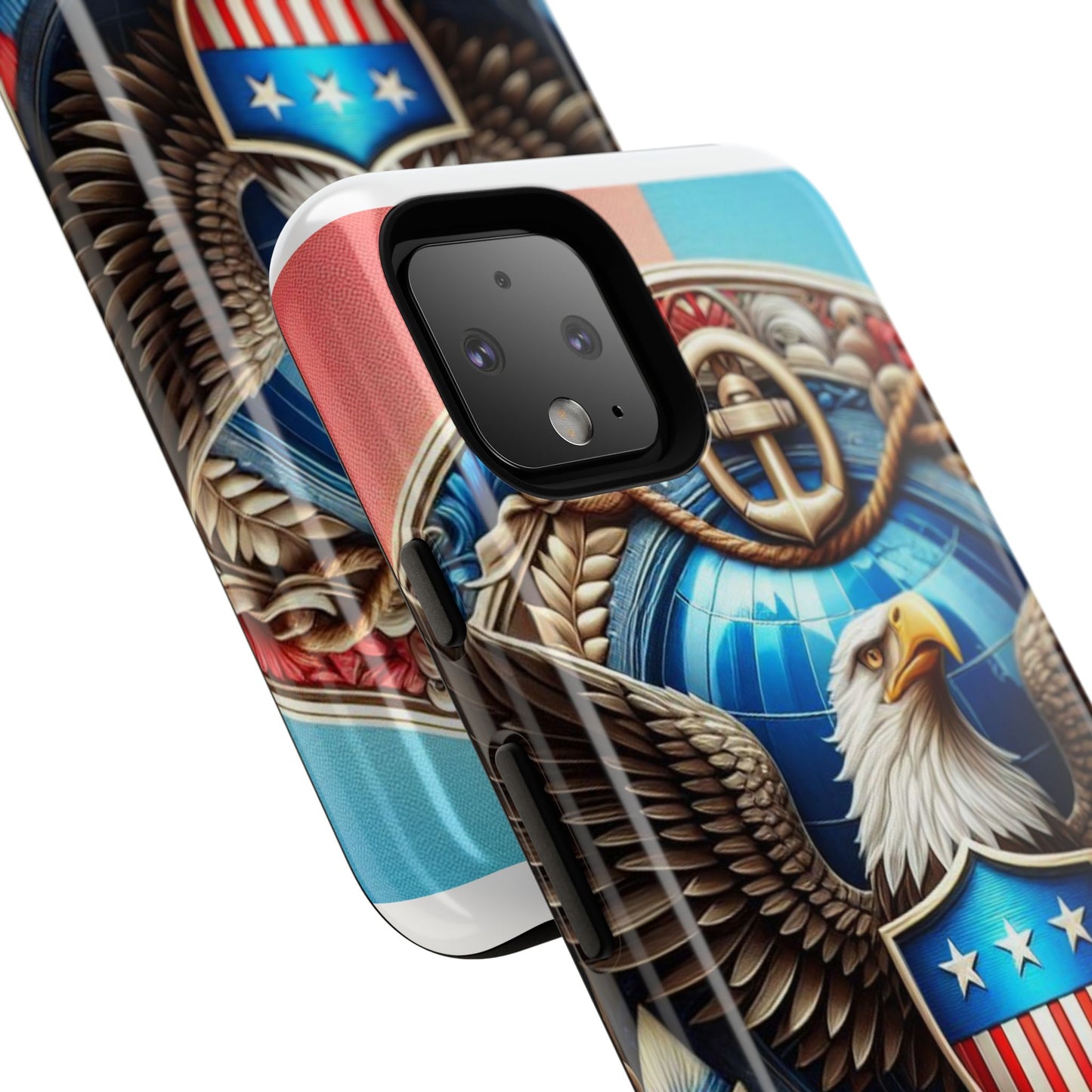Bold Eagle Phone Case - Patriotic Design for USA and Military Fans