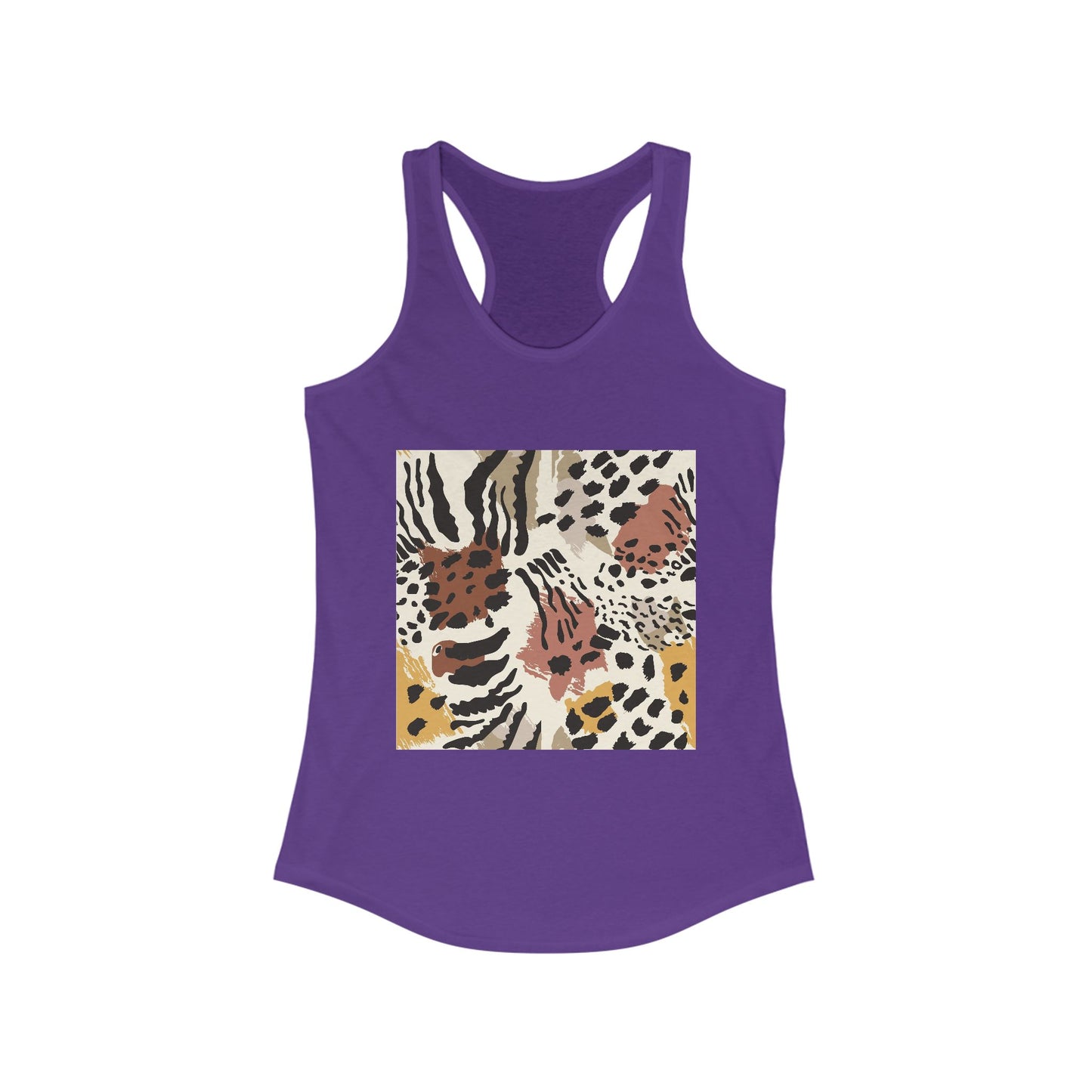 Chic Leopard Print Racerback Tank for Women - Ideal Summer Style