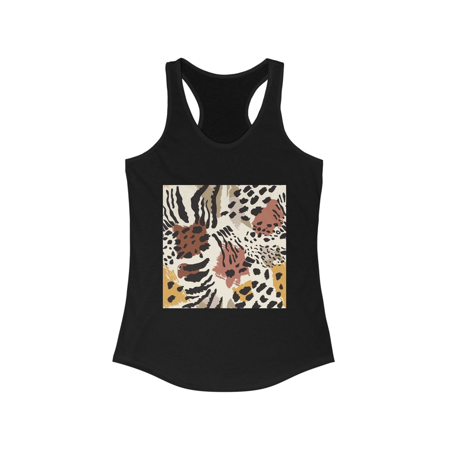 Chic Leopard Print Racerback Tank for Women - Ideal Summer Style