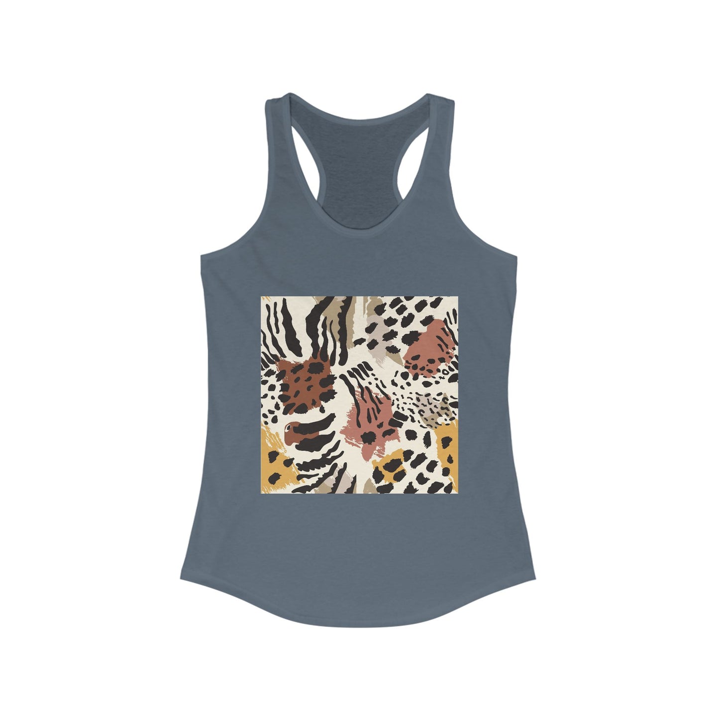 Chic Leopard Print Racerback Tank for Women - Ideal Summer Style