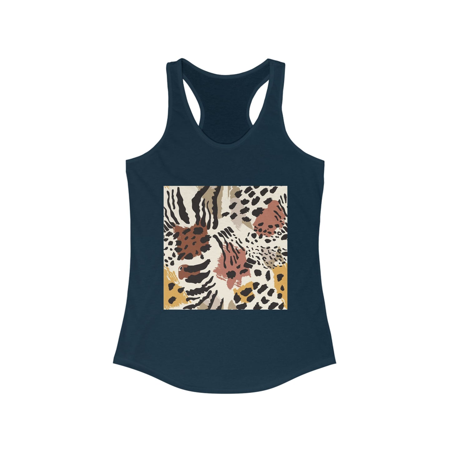 Chic Leopard Print Racerback Tank for Women - Ideal Summer Style