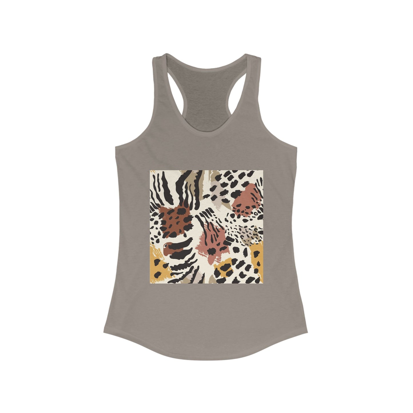 Chic Leopard Print Racerback Tank for Women - Ideal Summer Style