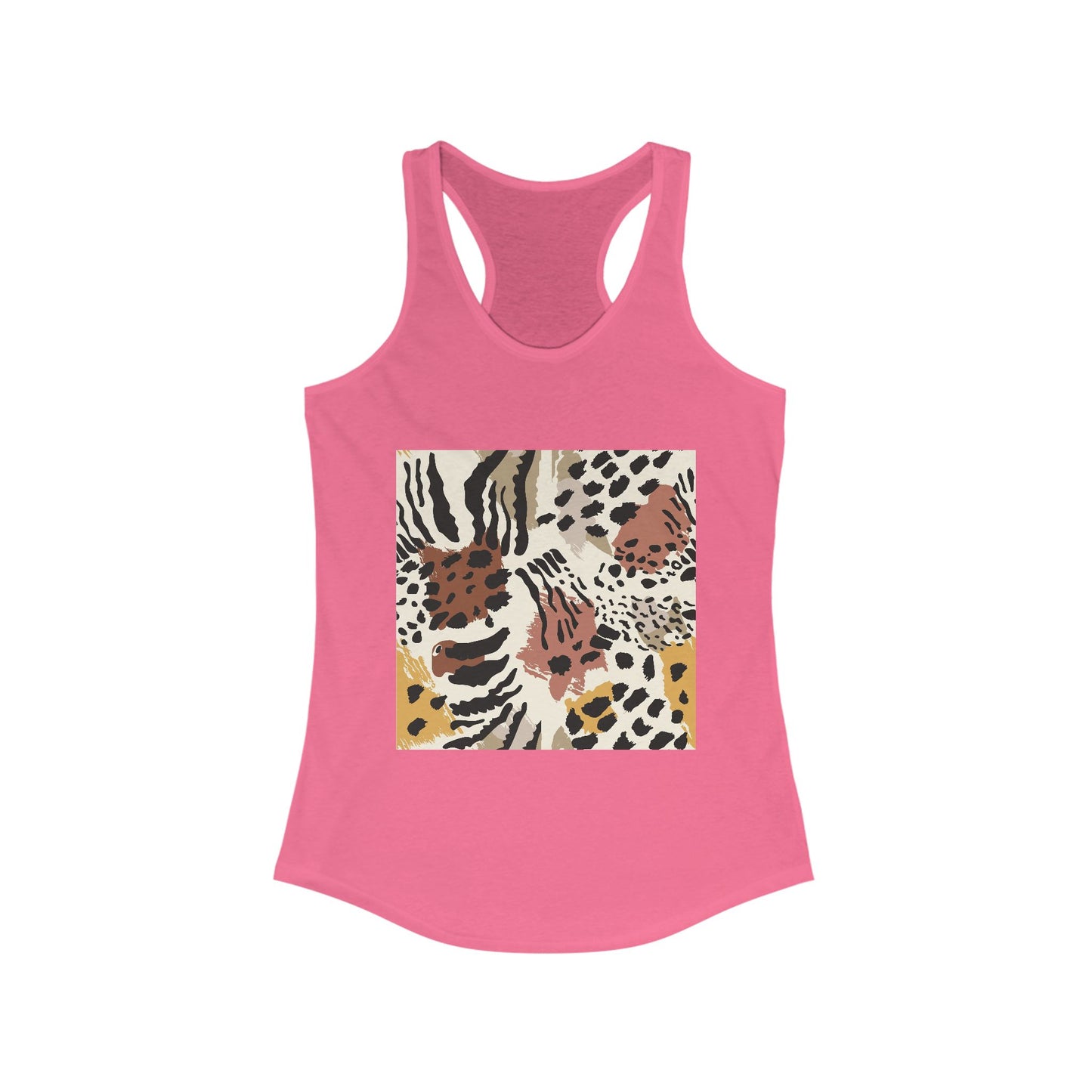 Chic Leopard Print Racerback Tank for Women - Ideal Summer Style