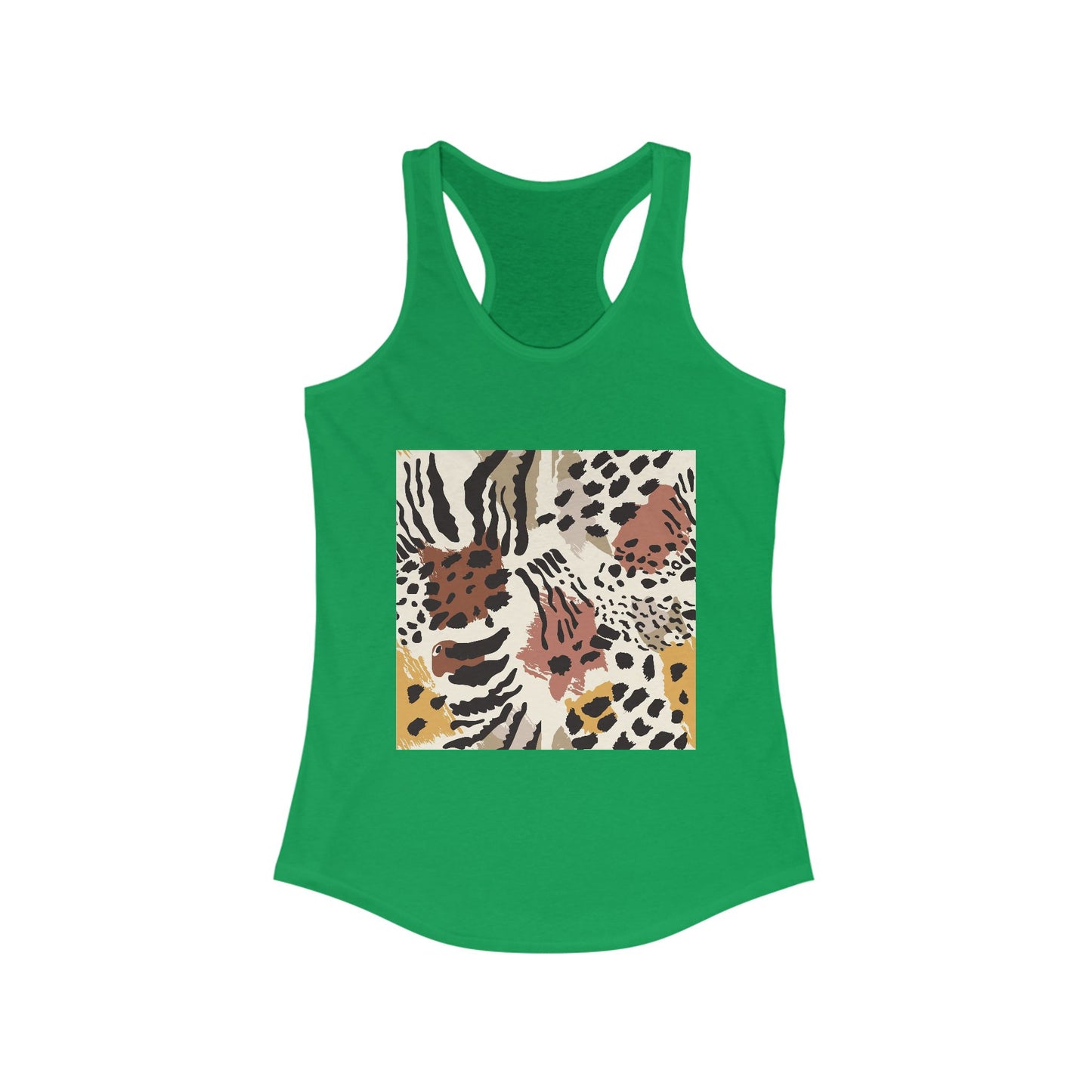 Chic Leopard Print Racerback Tank for Women - Ideal Summer Style