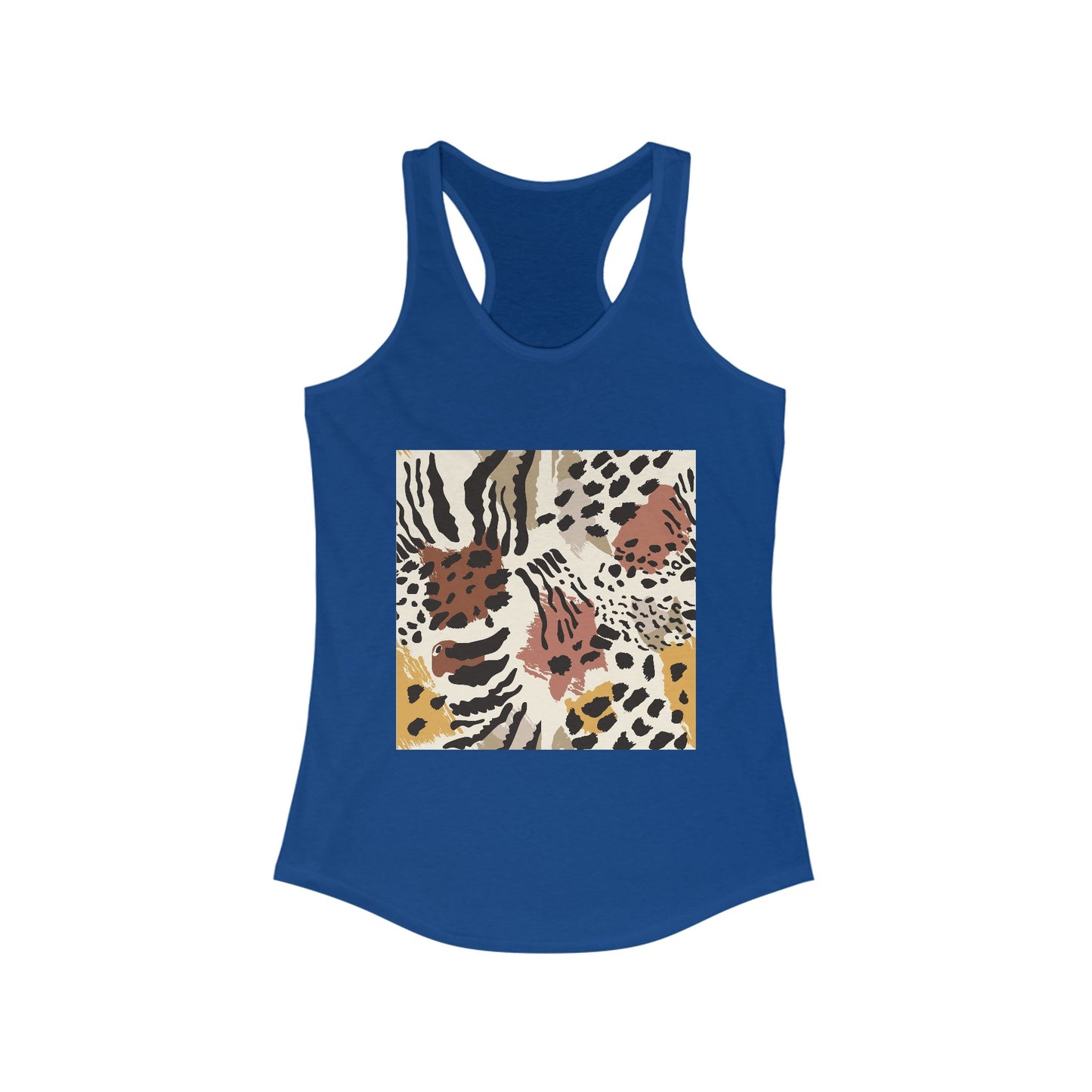 Chic Leopard Print Racerback Tank for Women - Ideal Summer Style