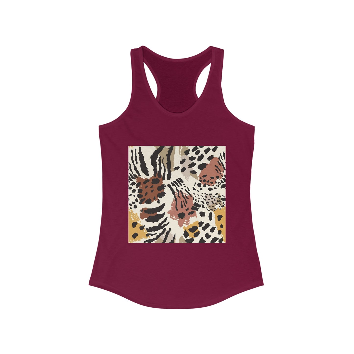 Chic Leopard Print Racerback Tank for Women - Ideal Summer Style