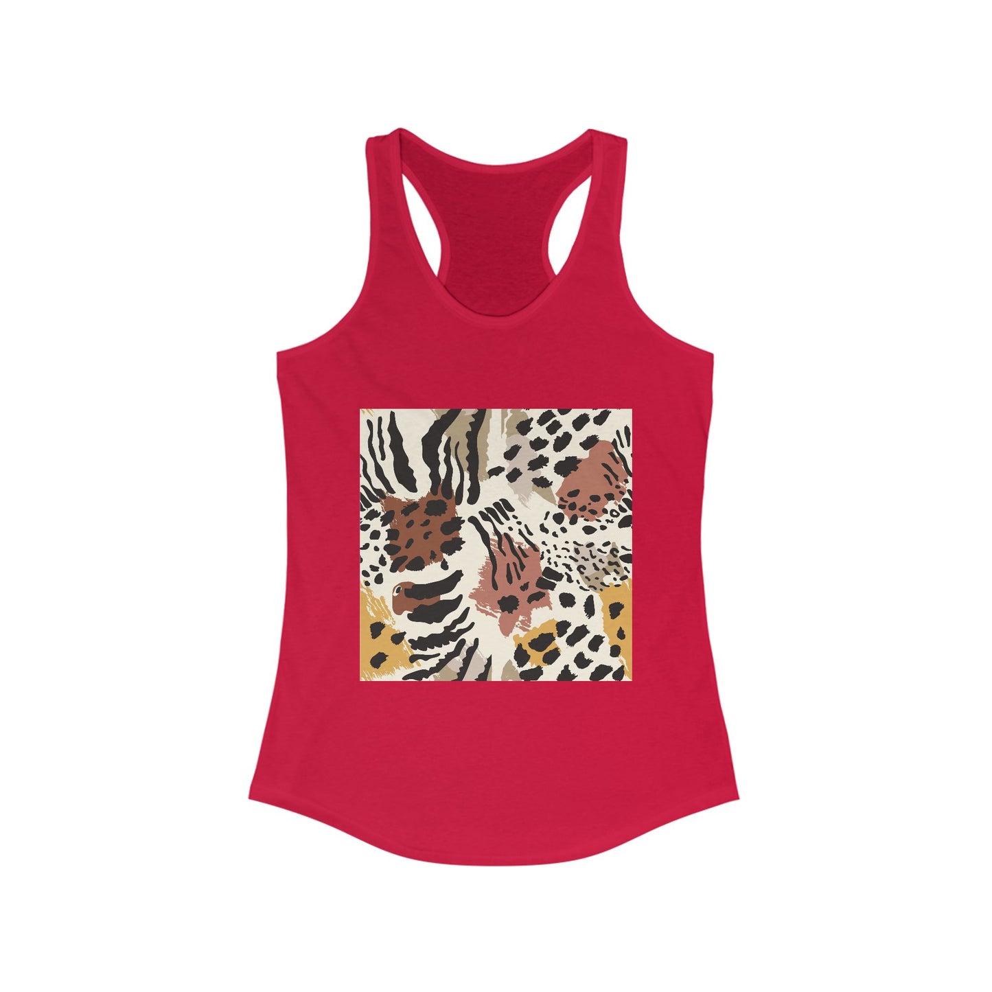 Chic Leopard Print Racerback Tank for Women - Ideal Summer Style