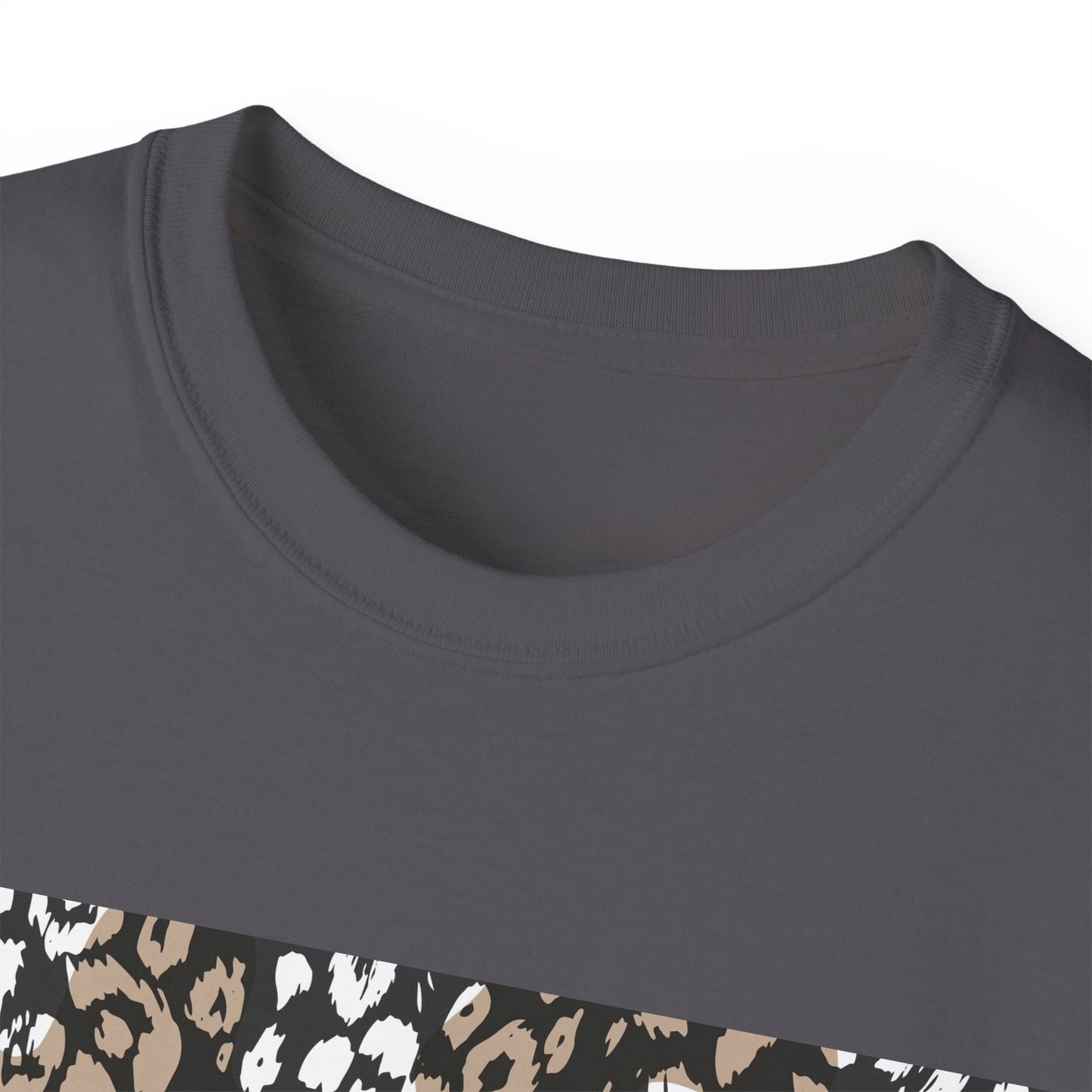 Leopard Print Unisex Ultra Cotton Tee - Casual Chic Style for Every Occasion