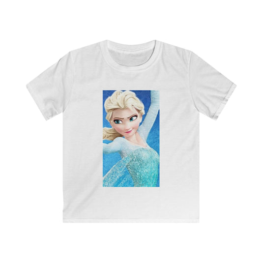 Kids Tee with Elsa Design - Disney Princess Shirt